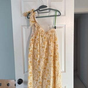 CELINA MOON Yellow Floral Dress